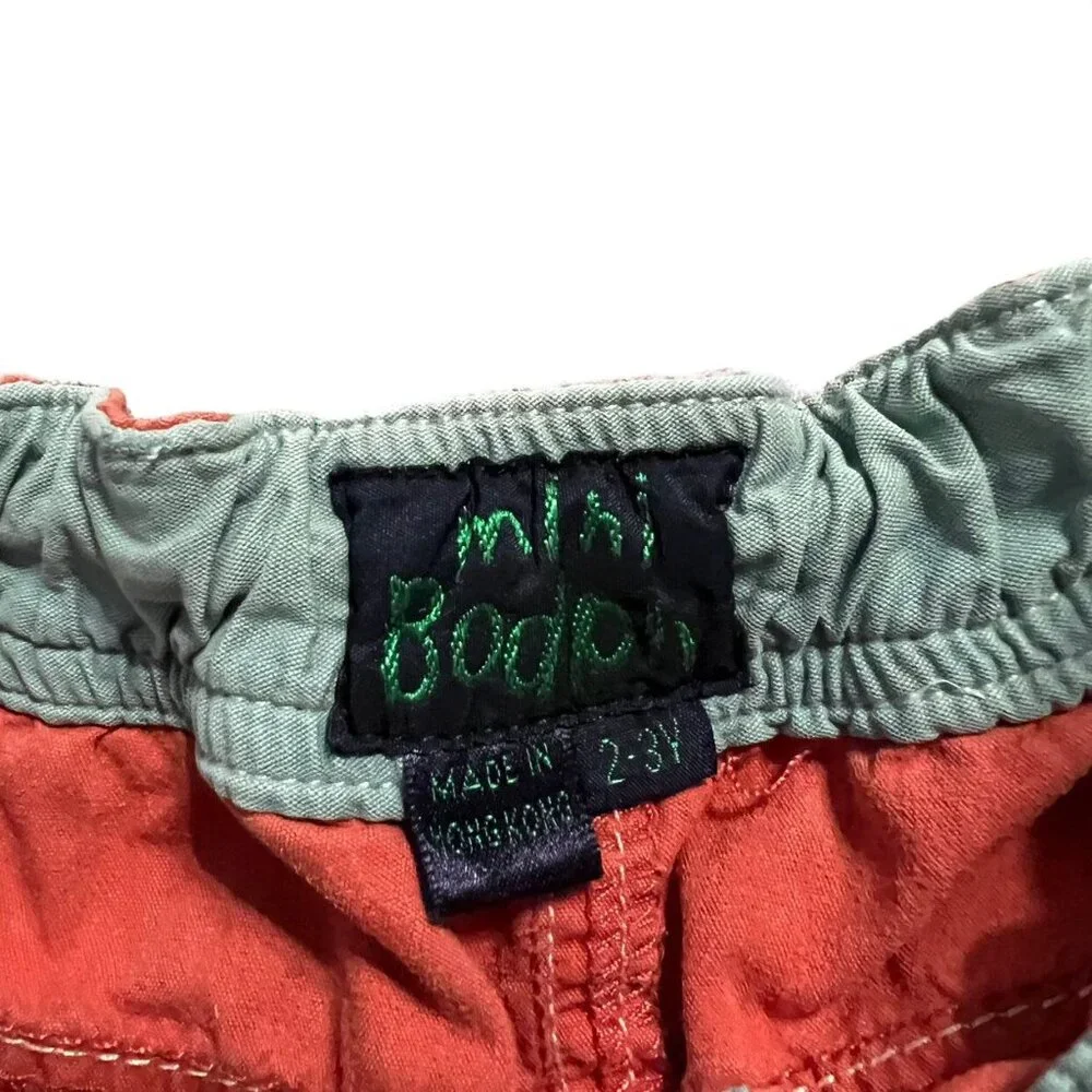 Mini Boden 2-3Y Drawstring Cargo Shorts